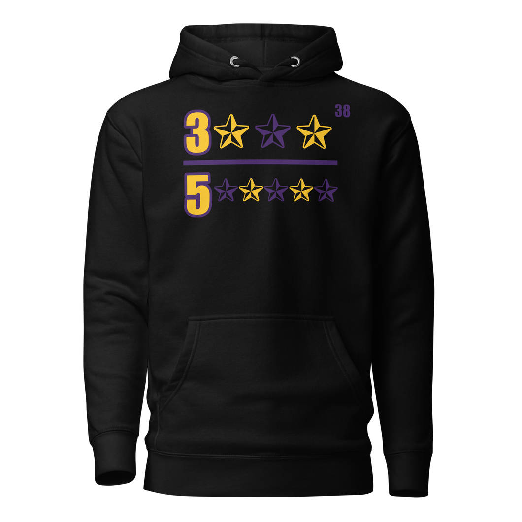 3 Star OVER 5 Star Hoodie