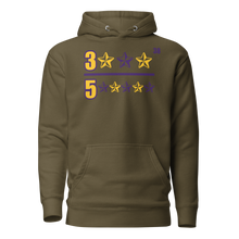 Load image into Gallery viewer, 3 Star OVER 5 Star Hoodie
